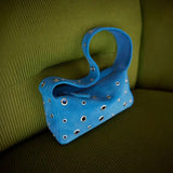 Charlie Rivet Suede Baguette Bag