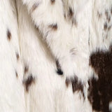 Valerina Spotted Pattern Faux Fur Maxi Coat