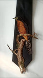 Vintage Animal Figure Embroidery Neck Ties