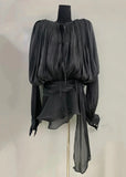 Deena Ruffle Chiffon Mini Dress