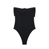 Nesma Golden Accent Bandeau Bodysuit