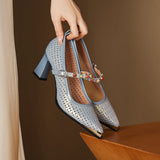 Veronica Perforated MaryJane Pump