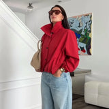 Bahar Cropped Casual Jumper Jackets