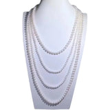 Gina Double Strands Long Pearl Necklace