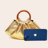 Estella Sculpted Ring Handle Bag