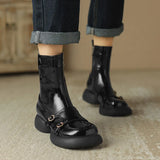 Phoebe Color Contrast Harness Boots
