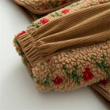 Elowen Vintage Floral Sherpa Fleece Jacket