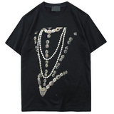 Judie Punk Jewelry Graphic Prints T-Shirt