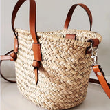 Cassia Raffia Straw Basket Bag