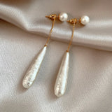 Elegant Baroque Pearl Water Drop Earrings