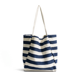 Capri Bold Stripe Casual Canvas Tote