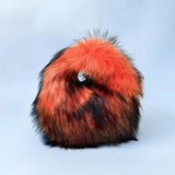 Sarafina Shaggy Faux Fur Half Moon Wrist Bag