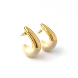 Noma Two Tone Enamel Tusk Stud Earrings