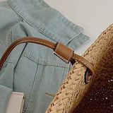 Emery Woven Straw Basket Totes