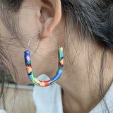 Ona Multi Colors Hoop Earrings