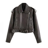 Sia Distressed Look Biker Jackets