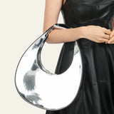 Giada Half Moon Vegan Leather Hobo Handbags