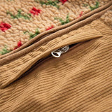 Elowen Vintage Floral Sherpa Fleece Jacket