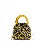 Alfe Spring Floral Print Mini Net Bag