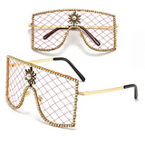 Rubie Oversized Rhinestone Mesh Eyeglasses