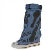 Emel Graffiti High Canvas Sneaker Boots