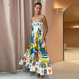 Selia Floral Print Spaghetti Strap Empire Maxi Dresses - 3 Colors watereverysunday