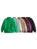 Selma Bomber Jacket with Ruched Sleeves - 7 Colors watereverysunday