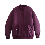 Selma Bomber Jacket with Ruched Sleeves - 7 Colors watereverysunday