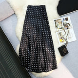 Sera Polka Dot Satin Mermaid Skirts