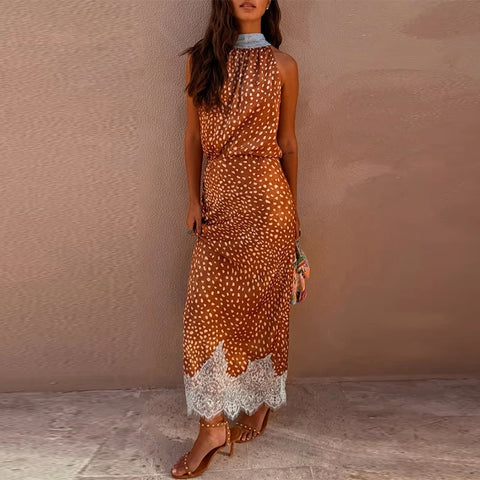 Seraphina Polka Lace Two-Piece Maxi Set