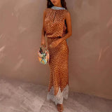 Seraphina Polka Lace Two-Piece Maxi Set