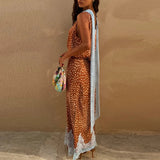 Seraphina Polka Lace Two-Piece Maxi Set