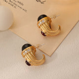 Serena Art Deco Gemstone Earrings