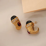 Serena Art Deco Gemstone Earrings