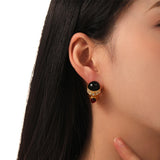 Serena Art Deco Gemstone Earrings