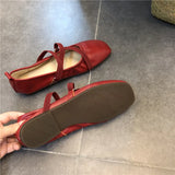 Catia Faux Leather Ballet Flats