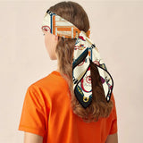 Eloise Carriage Print Silk Scarf
