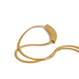 Geometric Shell Pendant Collar Necklace