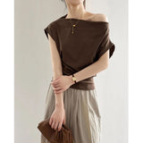 Maxim Off the Shoulder Boat Neck Top