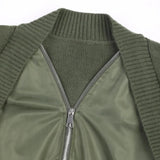 Riva Knit Patchwork Bomber Jacket
