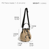 Rhona Nylon Quilted Mini Bucket Bag