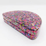 Avyn Half Moon Acrylic Resin Evening Clutch