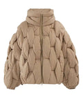 Sarai Cotton Padding Lattice Puffer Jacket