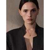 Mother Of Pearl Golden Shell Pendant Necklace