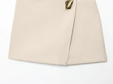 Manon Asymmetrical Wrap Mini Skirt