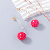 Chic Cherry Drop Earrings