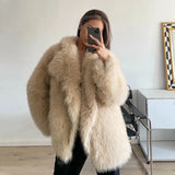 Maurel Shaggy Faux Fur Jacket Coat