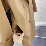 Maithe Double-Faced Wool Cocoon Coat