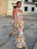 Frisa Floral Overlay Maxi Dress