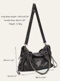 Ezira Distressed Moto City Shoulder Bag